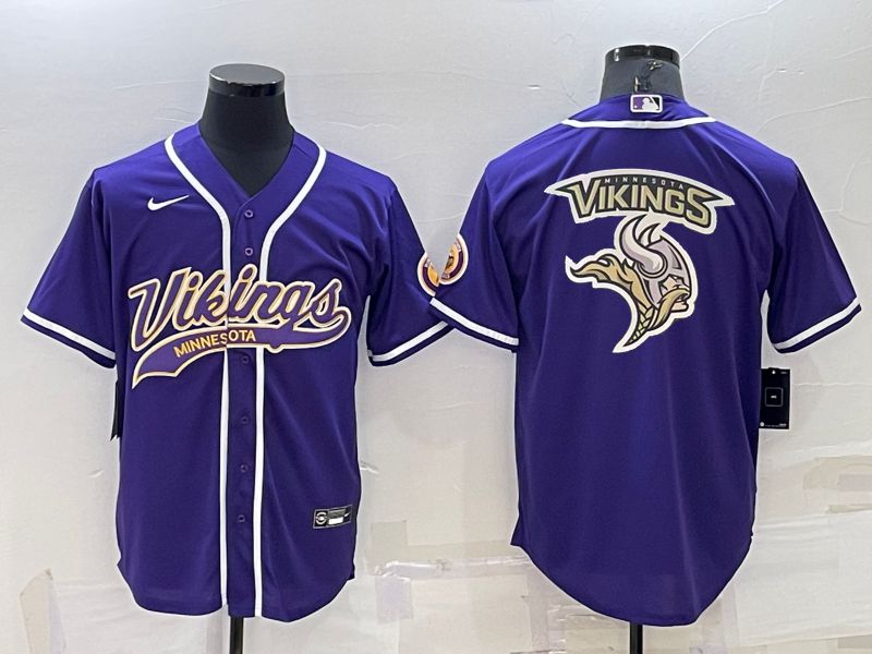 Men Minnesota Vikings Blank Purple 2022 Nike Co branded NFL Jerseys1->minnesota vikings->NFL Jersey